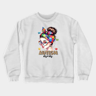 Autism mom Autism Awareness Gift for Birthday, Mother's Day, Thanksgiving, Christmas Crewneck Sweatshirt